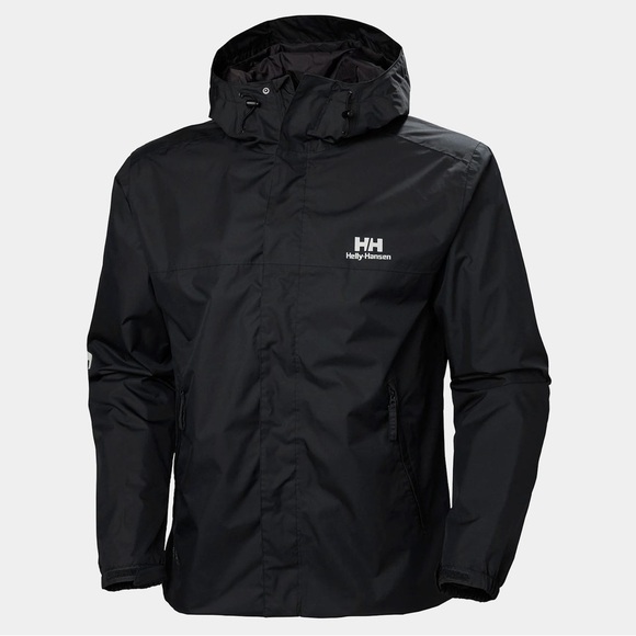 Helly Hansen Jackets & Blazers - Helly Hansen Yu Ervik Waterproof Rain Full Zip Up Jacket in 990 Black size XS